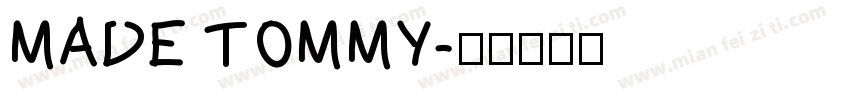 MADE TOMMY字体转换